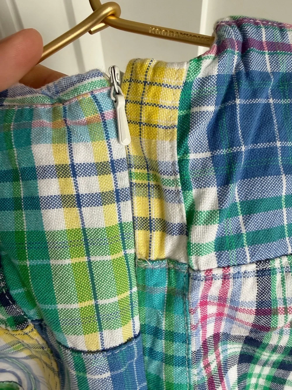 3 month Ralph Lauren Baby Girls Madras Patchwork Dress - LIKE NEW (Retails $70)